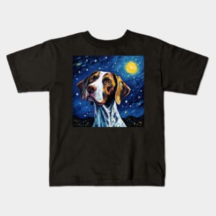 English Pointer Night Kids T-Shirt